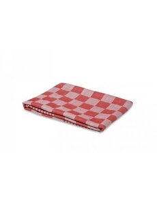 Wecoline Theedoek geblokt 100% katoen rood wit