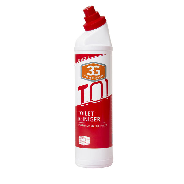 3G Professioneel WC Toiletreiniger Knikfles 750 ml.
