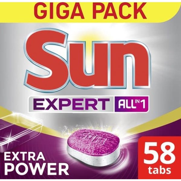 Sun Sun Vaatwas tabletten All-in-1 Extra Power 58St.