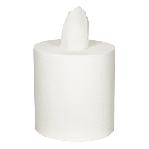 Euro Products Euro Poetspapier Midi 2-laags Coreless Cellulose  Wit (zonder koker) 6 rollen