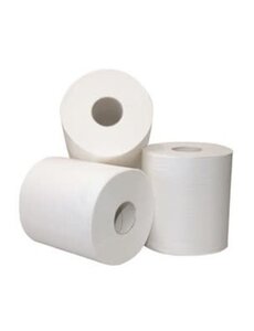 Euro Products Poetspapier Recycled Wit 2 lgs 6 rollen (met koker)