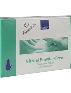 Abena Handschoen Nitrile CAT I - poeder vrij S Blauw 100 st.
