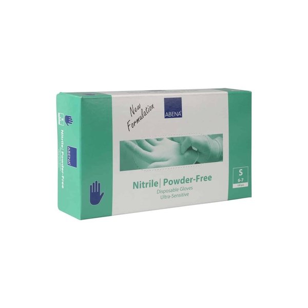 Abena Handschoen Nitrile CAT I - poeder vrij S Blauw 100 st.
