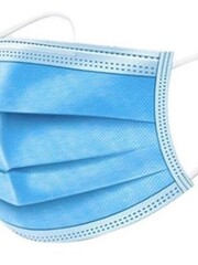  Mondkapjes 3-laags doosje 50 stuks Blauw/Wit