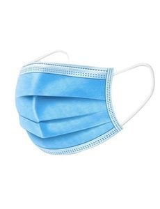  Mondkapjes 3-laags doosje 50 stuks Blauw/Wit