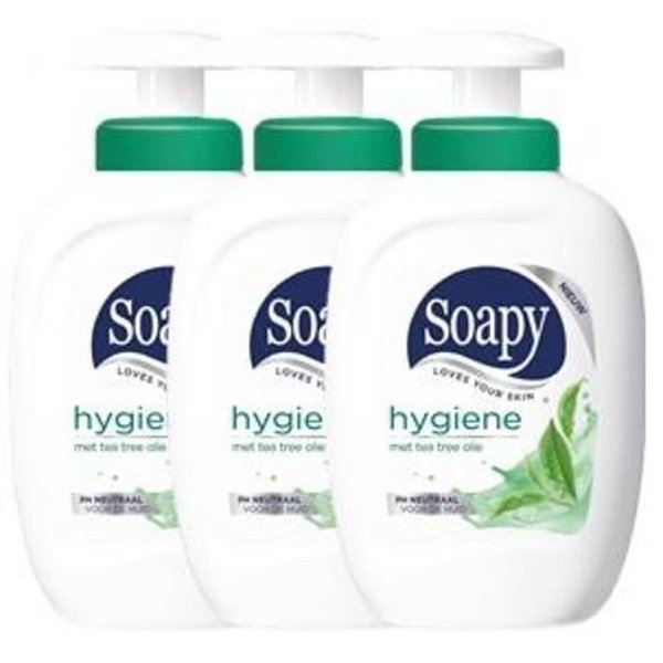 Soapy Handzeep hygiene Krimp 3x pompflacon 300ml