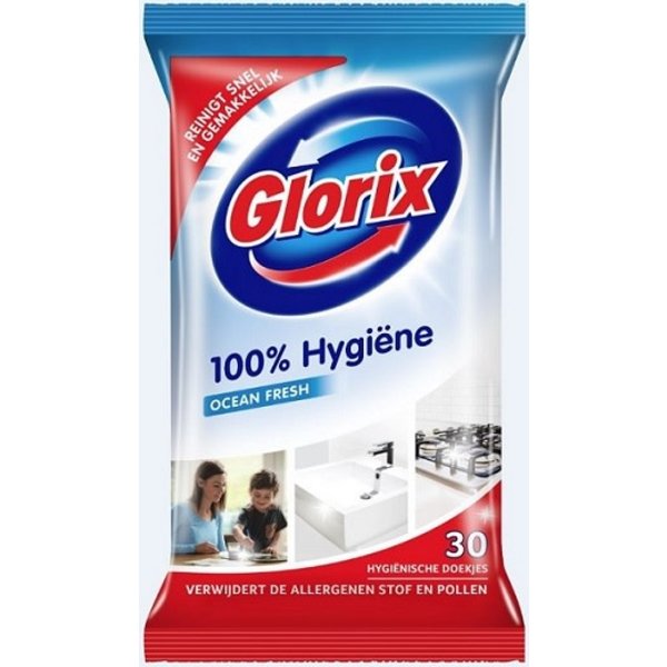 Glorix Hygiëne doekjes Ocean Fresh (pakje a 30st).