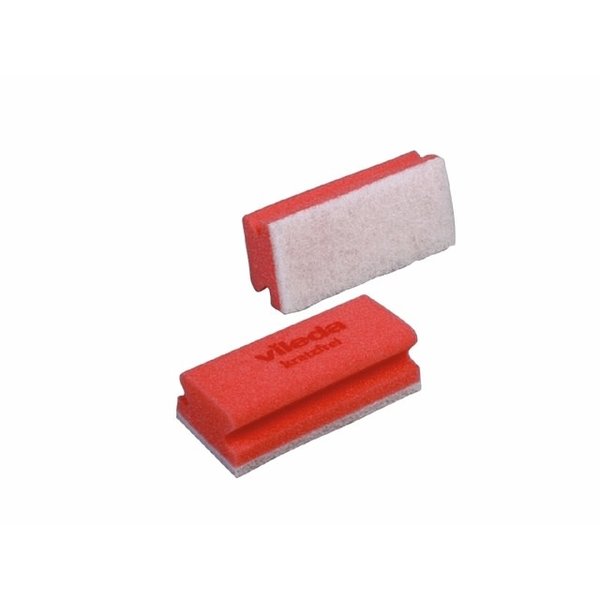 Vileda Schuurspons Rood/Wit met Handgreep 10 st.
