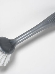  Afwasborstel nylon rond wit/grijs