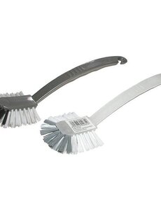  Afwasborstel nylon recht transparant/wit/grijs/zwart