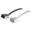 Afwasborstel nylon recht transparant/wit/grijs/zwart
