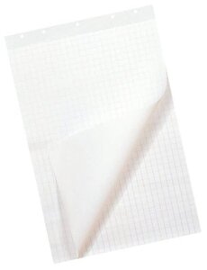  Flipoverpapier 65x98cm. 50 vel 80gram doos 2 stuks blanco/ruit