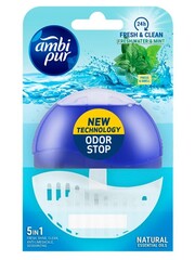 Ambi-Pur Flush toiletblok Fresh Water & Mint houder en vulling