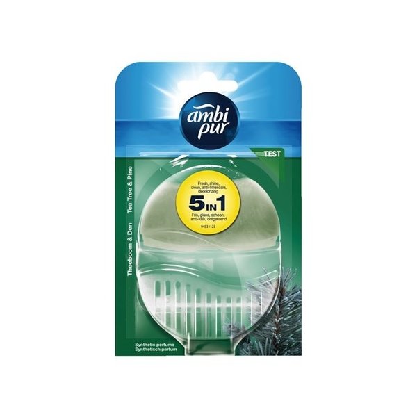 Ambi-Pur Flush toiletblok Tea Tree & Pine houder en vulling