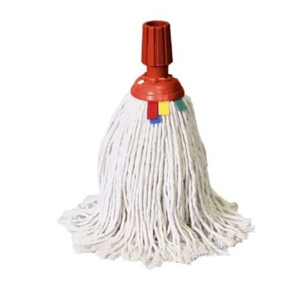 Minimop Spaans katoen 250g  steelverbinding rood