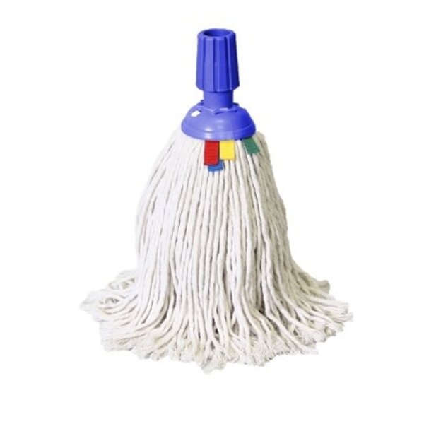 Minimop Spaans katoen 250g  steelverbinding blauw