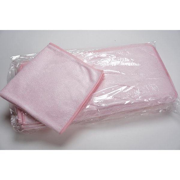 Microvezeldoek 40x40cm Roze/Rood 280 g /m2