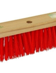  Straatbezem PVC Rood 35 cm.