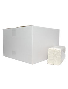 Euro Products Euro handdoek C-vouw cellulose wit 2lgs 31x25cm