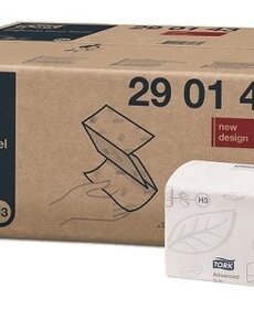 Tork Tork Z-vouw handdoek H3 Geavanceerd wit 2lg. 26x23cm