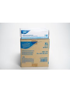 Handschoen Nitrile CAT III - poeder vrij XL Blauw 100 st.