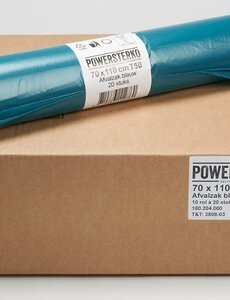 Powersterko Afvalzakken T50 LDPE 70x110cm Blauw 120L Doos á 10 rollen