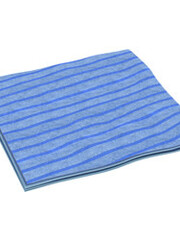 Clean and Clever Microvezeldoek 40x40cm blauw gestreept p/st.