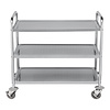 CaterChef Serveerwagen 3 bladen (83x51 cm) rvs