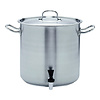 Pujadas Kookpan hoog 24 ltr rvs met kraan Inox Pro