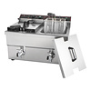 CaterChef Friteuse 8+8 liter met aftapkraan