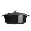 Vogue Braadpan ovaal 5 liter zwart