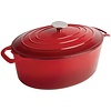 Vogue Braadpan ovaal 5 liter rood