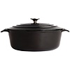 Vogue Braadpan ovaal 6 liter zwart