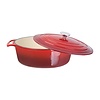 Vogue Braadpan ovaal 6 liter rood