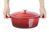 Vogue Braadpan ovaal 6 liter rood