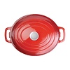 Vogue Braadpan ovaal 6 liter rood