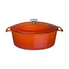 Vogue Braadpan ovaal 6 liter oranje