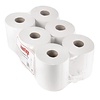 Jantex Handdoekrol wit 1-laags - 6 stuks