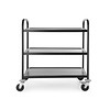 Hendi Serveerwagen 3 bladen (83x51 cm) zwart