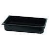 CaterChef GN bak 1/1 - 100 mm zwart polycarbonaat