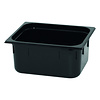 CaterChef GN bak 1/2 - 150 mm zwart polycarbonaat