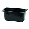 CaterChef GN bak 1/3 - 150 mm zwart polycarbonaat