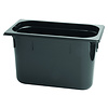 CaterChef GN bak 1/3 - 200 mm zwart polycarbonaat