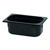 CaterChef GN bak 1/4 - 100 mm zwart polycarbonaat