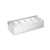 Bar up Ingrediëntenhouder rvs - 5 containers
