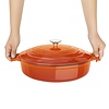 Vogue Braadpan rond 3,5 liter oranje
