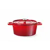 Hendi Braadpan rond 3,7 liter rood