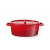 Hendi Braadpan ovaal 4,4 liter rood
