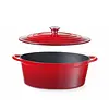 Hendi Braadpan ovaal 6,88 liter rood