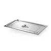Hendi GN deksel 1/4 rvs met siliconenrand Profi Line
